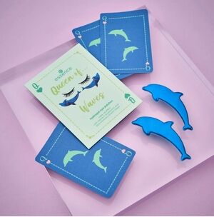 Pagevine Waves Hydrogel Eye Patches - Blue Shimmery Dolphin NIB 12 Patches